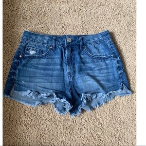 Blue jean shorts